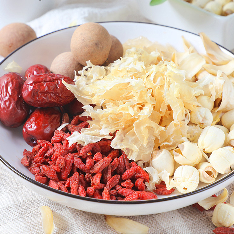盛耳 银耳莲子羹材料组合100g*2袋 广式煲汤材料炖汤包食材干货四季靓汤
