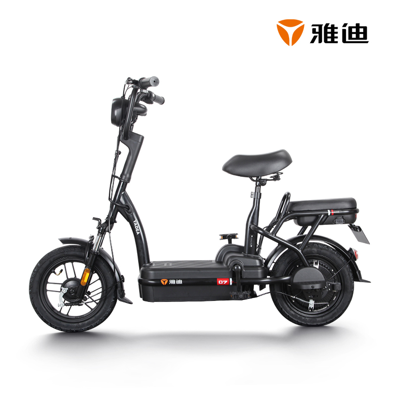 雅迪(yadea)新款电动车小钢炮清新靓丽迷你电动自行车透镜LED大灯 小钢炮黑色