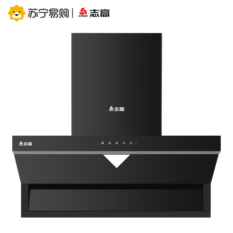 X志高(CHIGO)油烟机近吸式F807家用自动清洗增压体感控制顶侧双吸风口高清大图