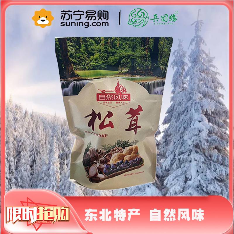 兵团缘东北野生松茸250g 农户自采 自然晾干 原味 250g