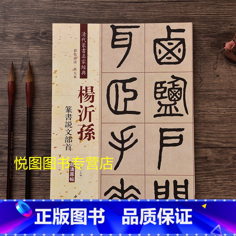 【正版】杨沂孙篆书说文部首 清代篆书名家经典 彩色高清放大本超清原帖学生成人临摹练字书籍毛笔书法篆书字帖赵宏主编附繁体旁