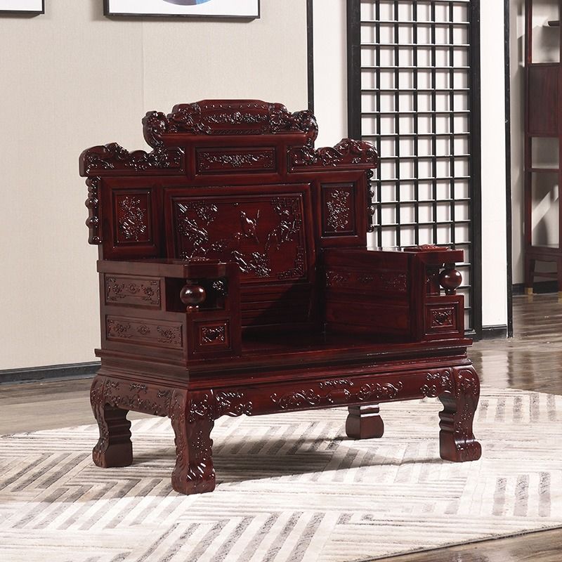 厂家直销非洲酸枝木红木沙发组合印尼黑酸枝中式实木客厅家具
