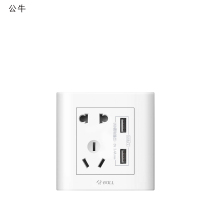 公牛(BULL) 二位USB 插座 G32E535白色