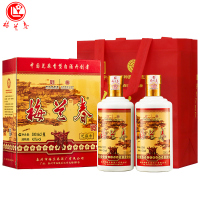 梅兰春 42度芝麻香型 白酒 500ml 1盒[2瓶]装 中华老字号 京剧大师梅兰芳故乡美酒[新旧包装随机发货]