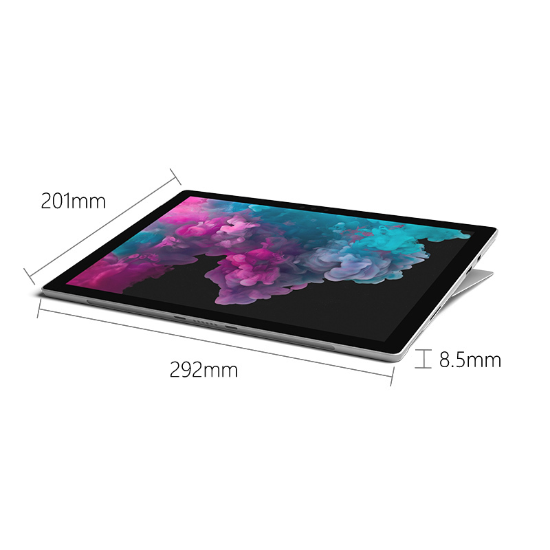 微软(Microsoft)Surface Pro 6 平板电脑 12.3英寸(I5 8G内存 256G 亮铂金)
