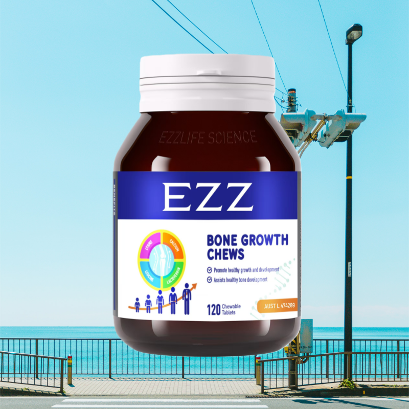 EZZ赖氨酸成长丸120粒3.0升级版 骨乐咀嚼片 多种氨基酸儿童青少年成长素钙镁锌片维生素D3/K2 新西兰原装进口高清大图