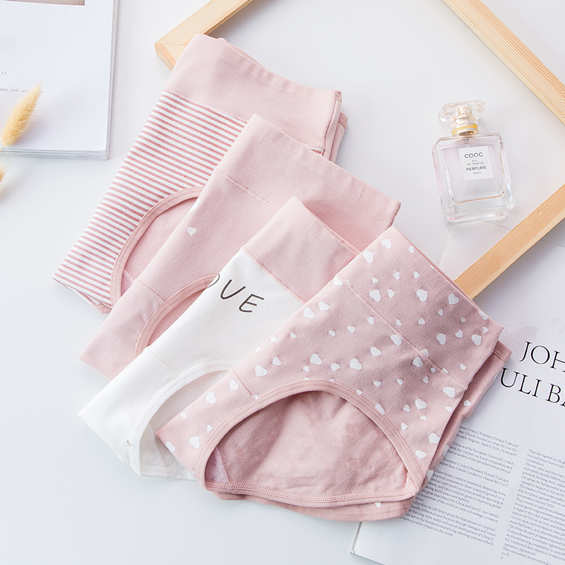 浪莎高腰内裤女100%全棉抗菌裆2025新款少女生透气纯棉三角裤女浪高清大图