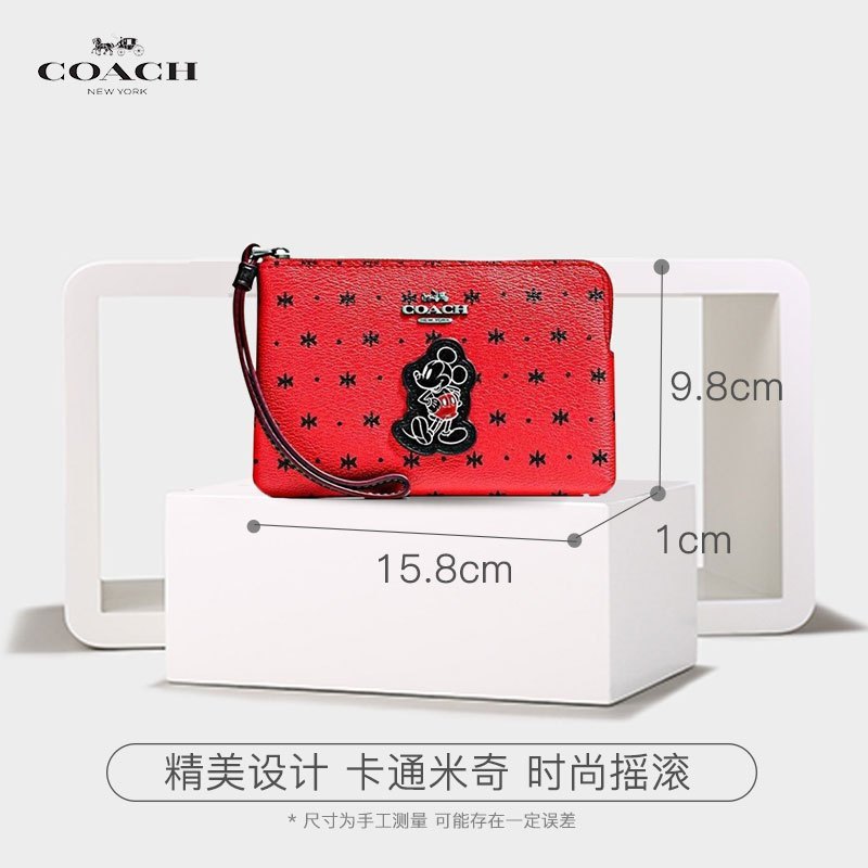 Disney x Coach 蔻驰 联名限量版米奇手拿包 Coach女包