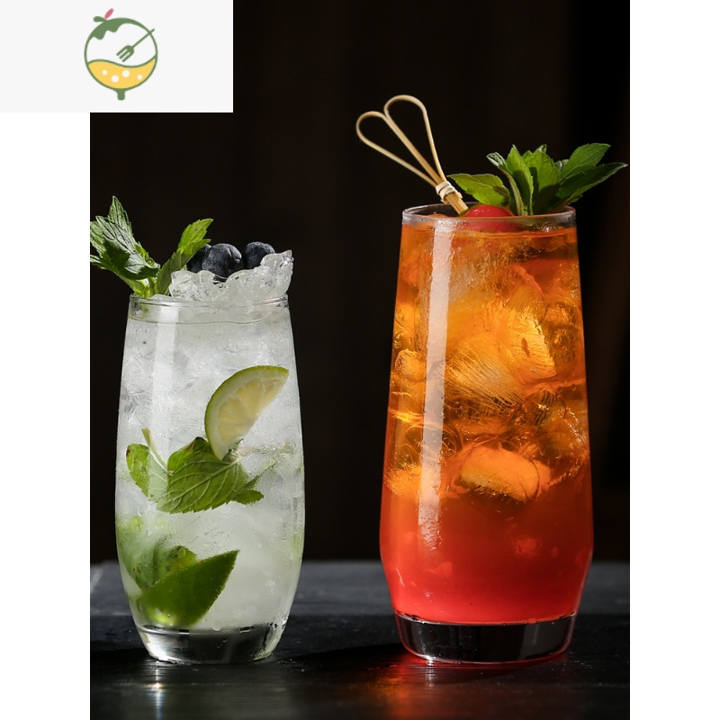 酒杯酒吧长饮杯柯林杯果汁杯酒杯杯子mojito莫吉托杯水晶材质510ml