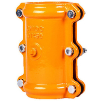 海斯迪克 gnjz-2036 耐腐蚀耐高温直管哈夫节抢修接堵漏器 球墨铸铁管道抢修器 DN20×100mm