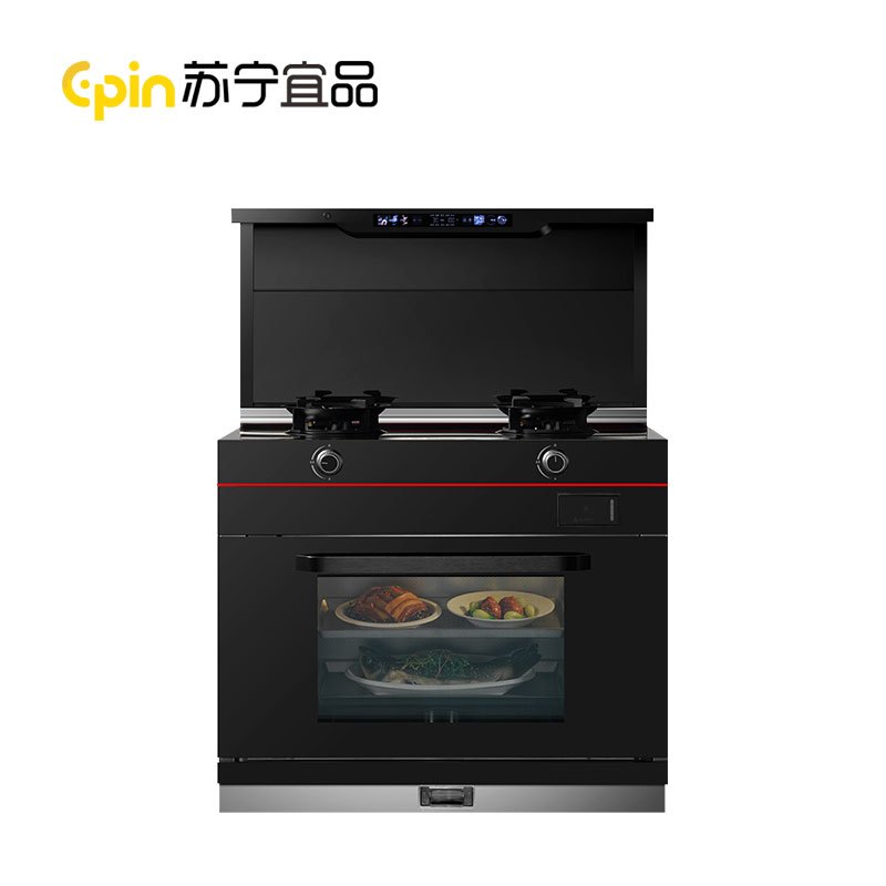 苏宁宜品未来人集成灶 蒸烤消一体 一屏双控 体感悬浮操控 JJZY-V5ZK
