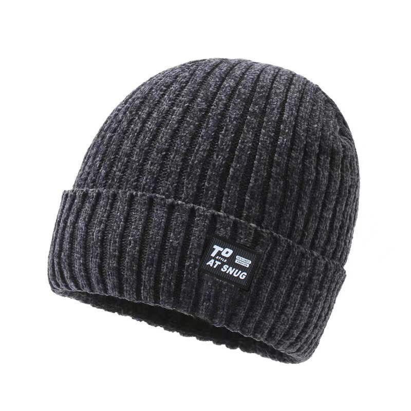 帽子男冬季保暖加厚毛线帽加绒针织帽外卖员户外骑行防风雷锋帽帽高清大图