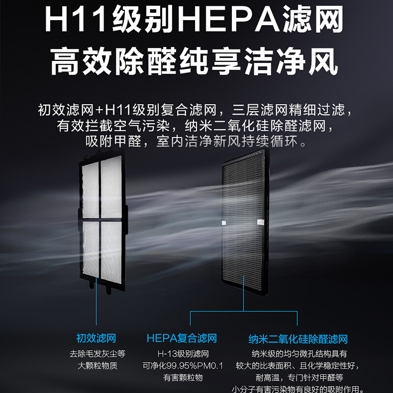 美的(Midea)AMS150-CJ无叶风扇 蓝色款 空气净化扇家用电扇立式落地扇塔扇遥控高清大图