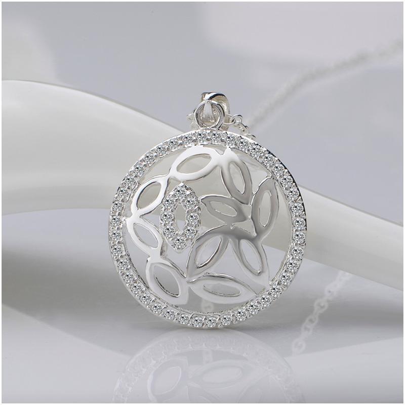 N543 Women Silver Necklace 镀925纯银女项链日韩版锁骨链潮人