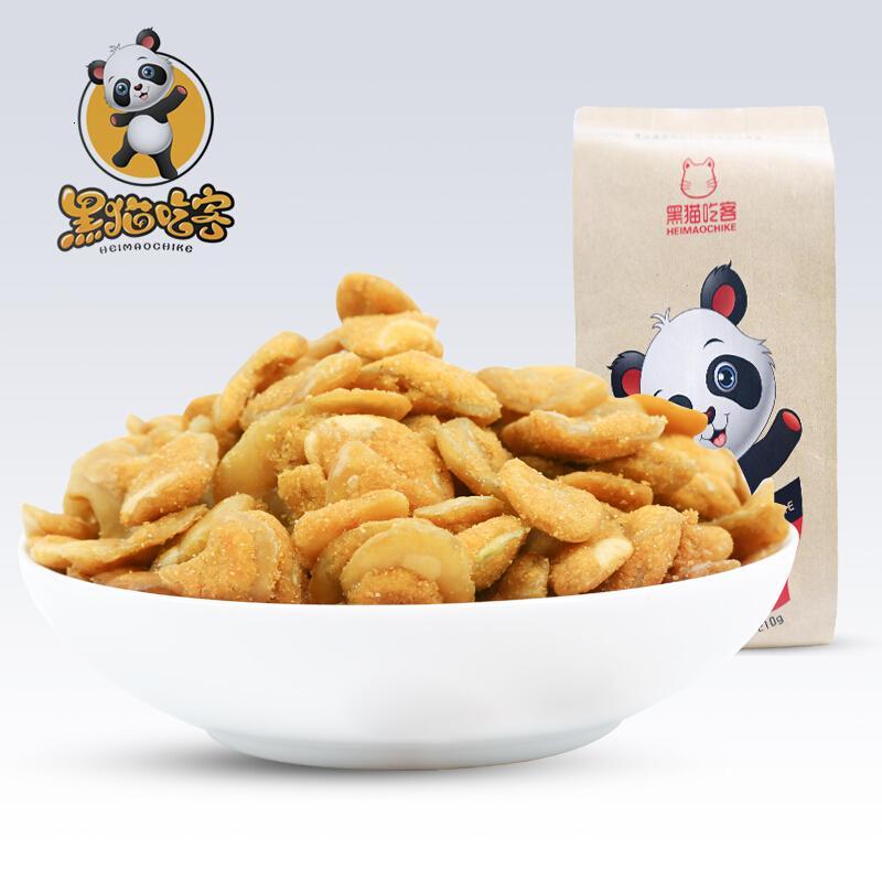 黑猫吃客蟹黄蚕豆210g/袋干果休闲蚕豆零食非散装坚果炒货
