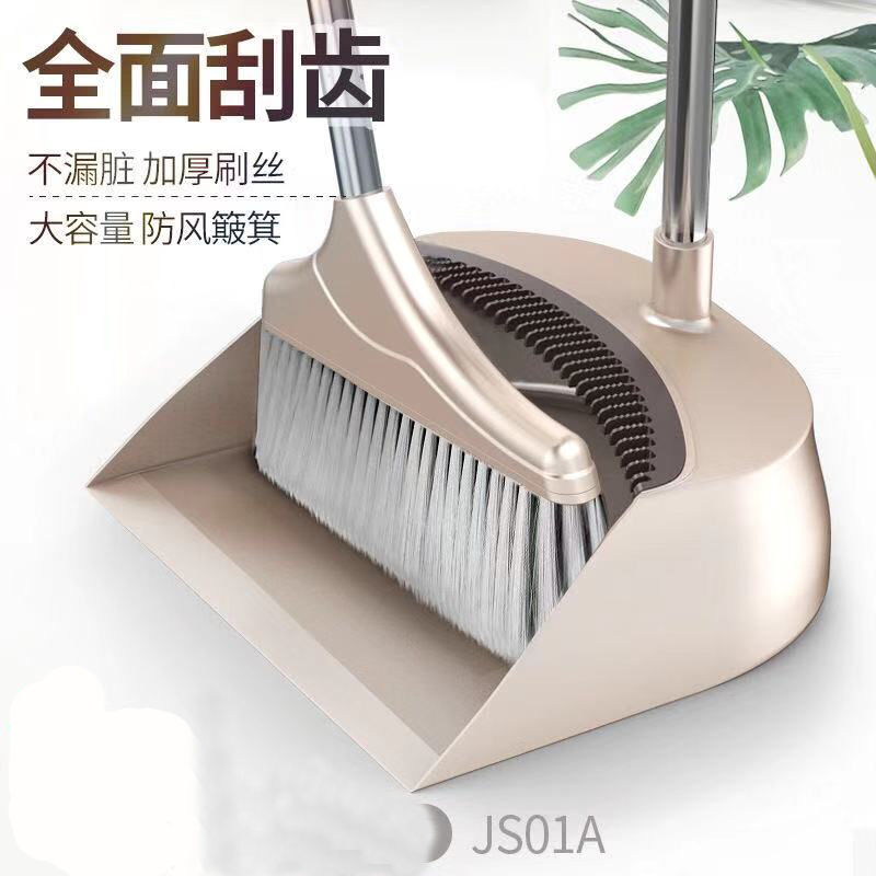 爱格 扫把簸箕套装家用扫地挂水 居家室内多功能刮齿扫把扫帚簸箕 爱格扫把两件套