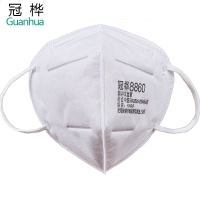 冠桦8860一次性防尘透气折叠式颗粒物耳挂式防护口罩防雾霾T 【蓝色100个/10袋装】