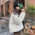 2025年新款棉服女冬短款宽松皮衣潮流外套小个子韩版棉袄时尚棉袄 L 米白色