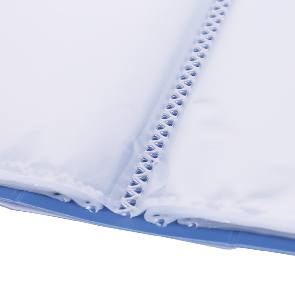 得力(deli) 5003 A4活页资料册 彩色插页袋资料册插袋文件册/活页插袋文件夹财务票证收纳 30页 蓝色高清大图