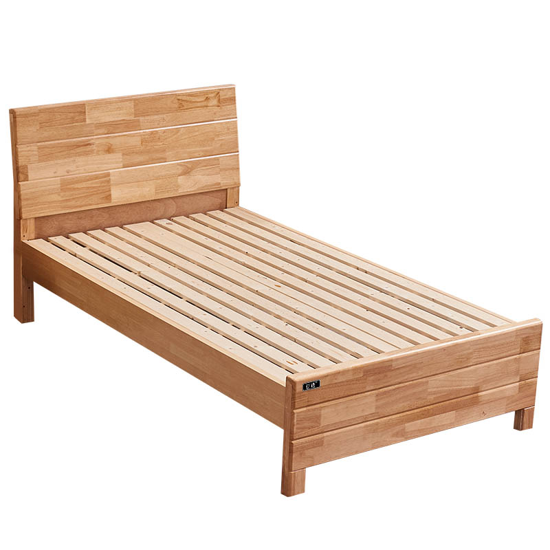 亿铁(YI TIE)实木床含10公分厚床垫定制色1200*2000mm/套高清大图