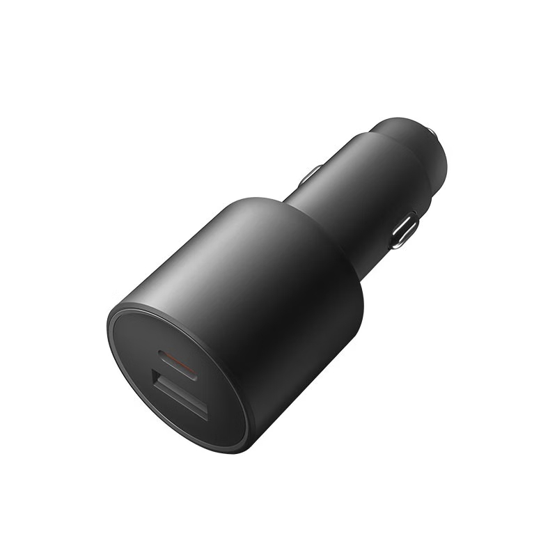 小米(mi)100W双口车载充电器套装 (1A1C)点烟器车充一拖二Type-C快充