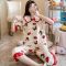 孕妇睡衣短袖两件套月子服夏季薄款产后产妇哺乳可外出喂奶家居服 短袖黑色白边 M(80-100斤)