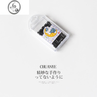 JiMi黑色发夹一字夹网红气质发卡头饰日韩简约刘海夹前额碎发夹子 6#紫色小熊一字夹