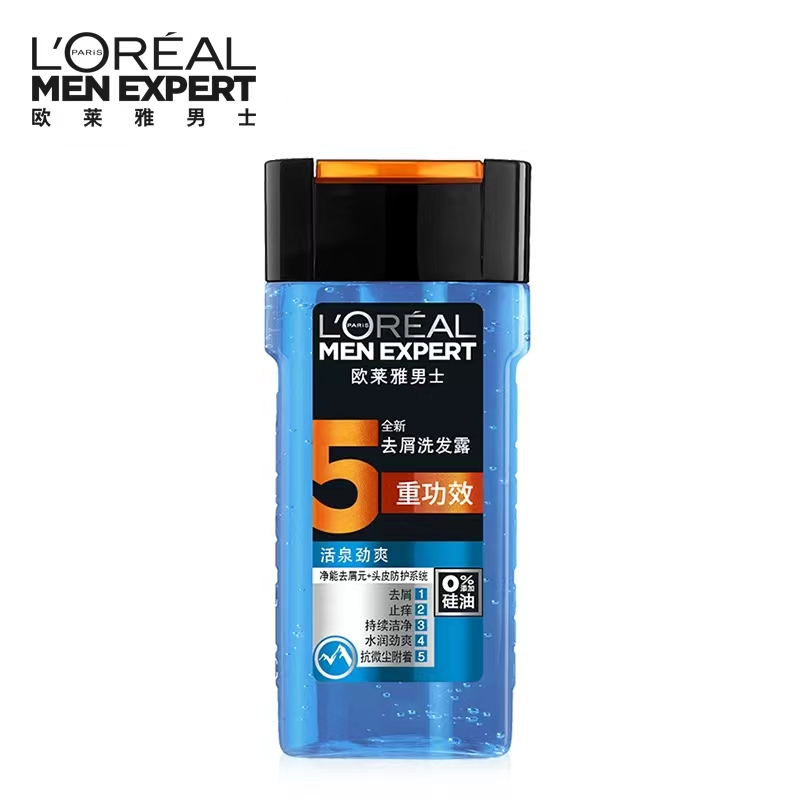 欧莱雅(L’OREAL) 男士去屑洗发露(活泉劲爽) 200ml(适合多种发质,成人,男士洗发水)高清大图