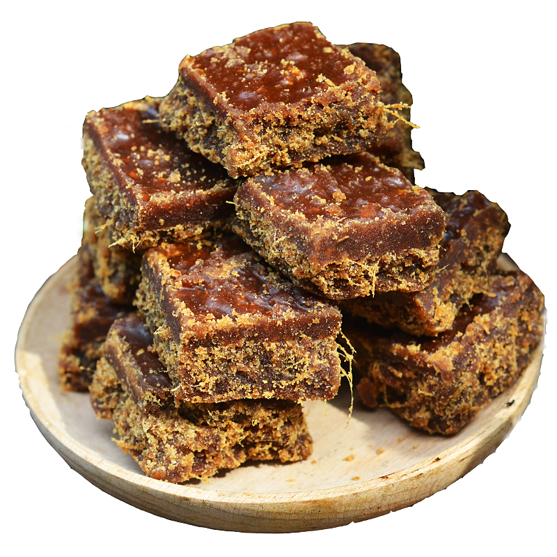 老姜红糖买3送1斤广西桂林特产500g纯手工古法红糖姜茶块罐装