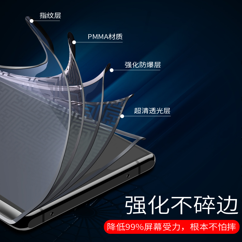 vivox50pro钢化膜x50手机膜全屏覆盖x50pro+保护膜vivo抗蓝光pro曲面贴膜vovix五十屏保vovo