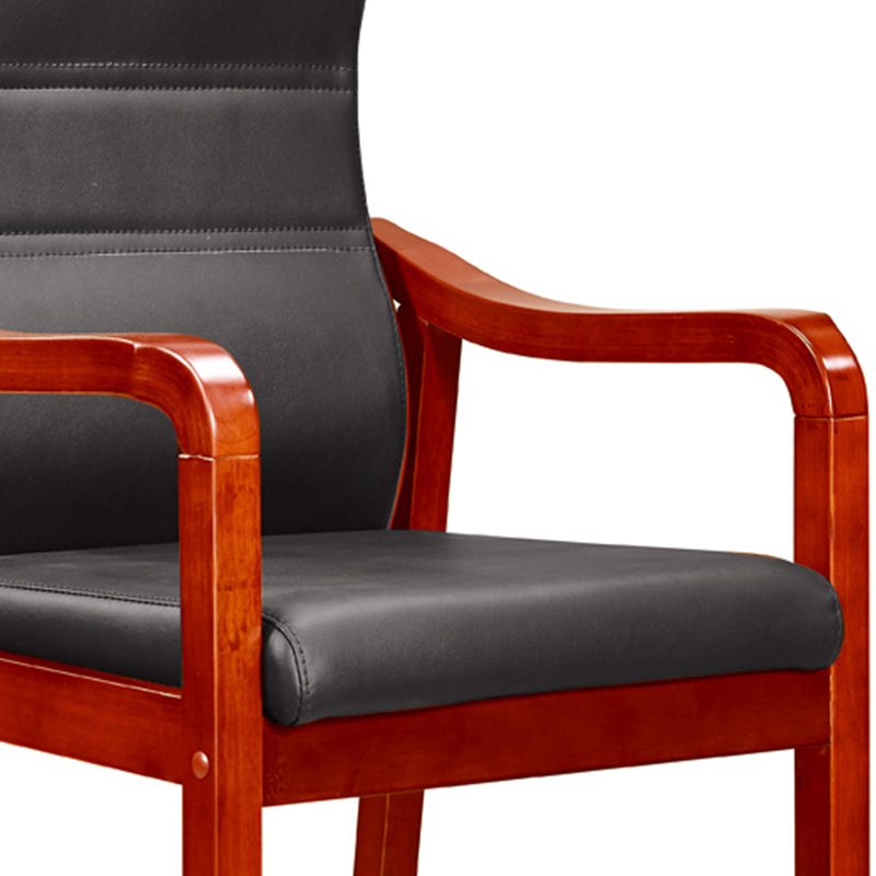 臻远 ZY5110307 办公会议椅办公皮椅电脑椅 黑色西皮高清大图