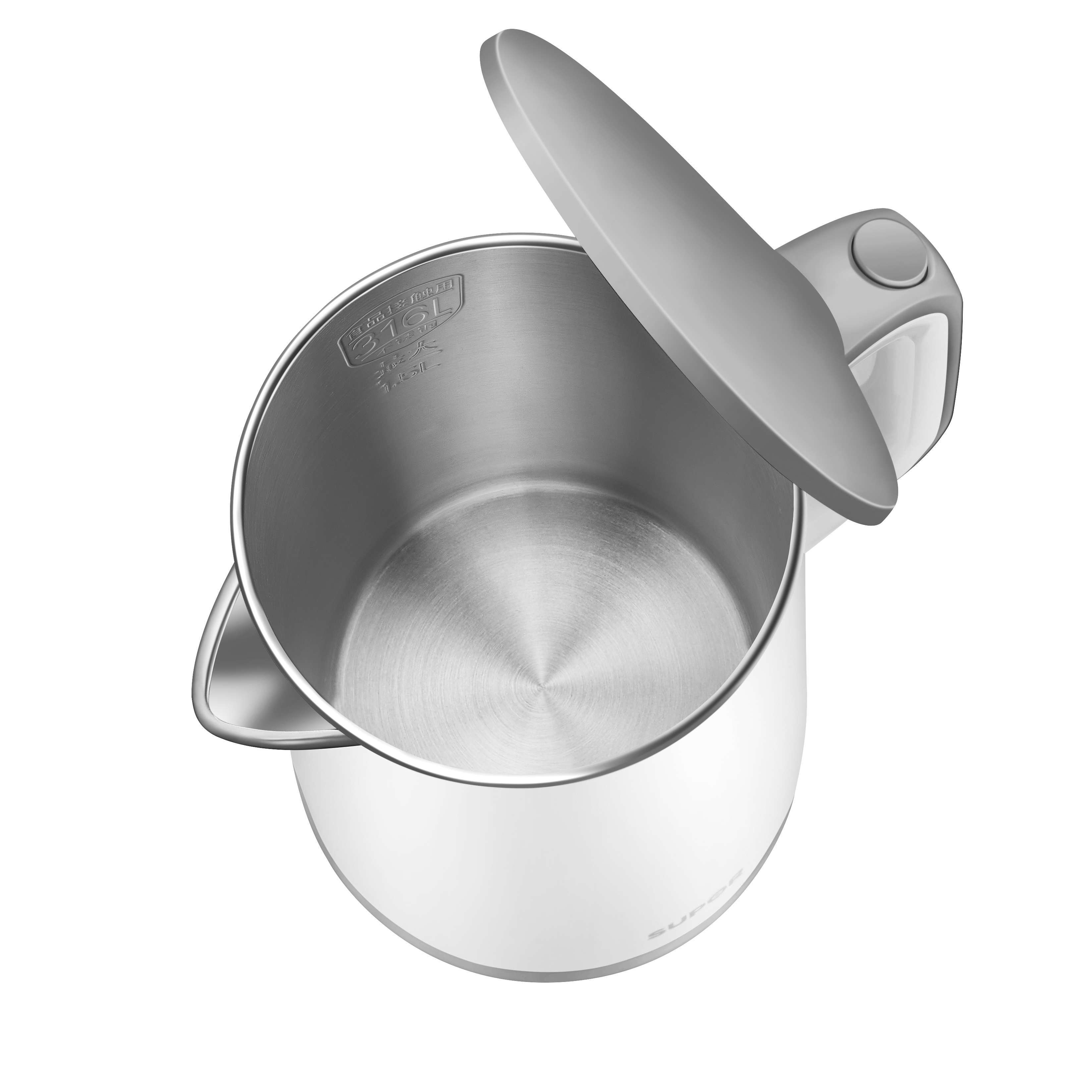 苏泊尔SUPOR智能白钢电水壶1.5L底盘加热自动断电SW-15T101E高清大图