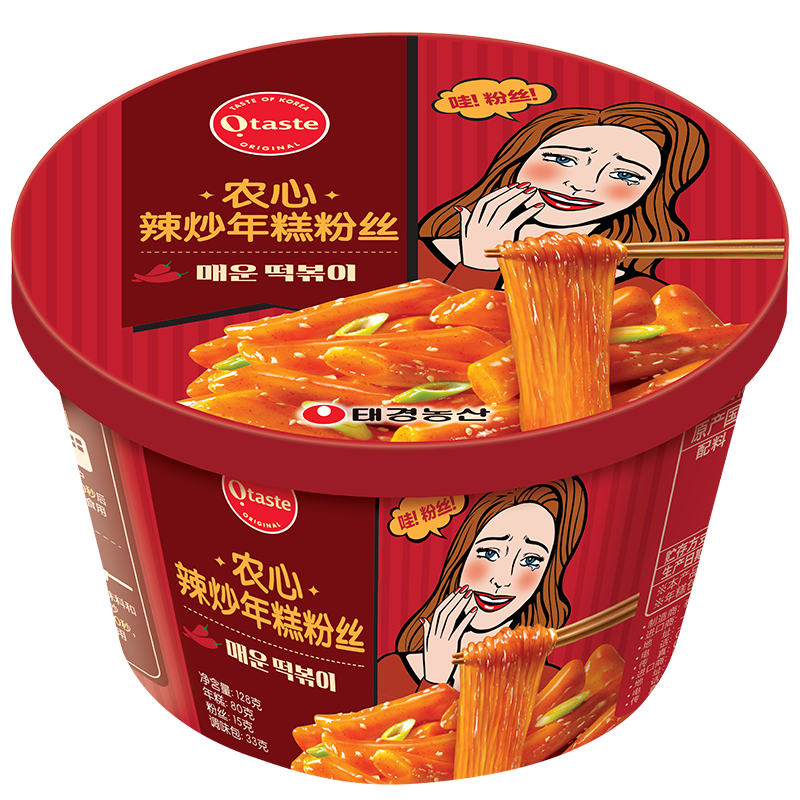 农心进口辛拉面泡面出品辣炒年糕韩式炒年糕粉丝原味128g