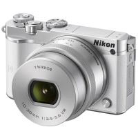 尼康(Nikon) 1 J5 (10-30)白色 镜头套装 内置WIFI 快速对焦 4K视频 可换头镜数码相机