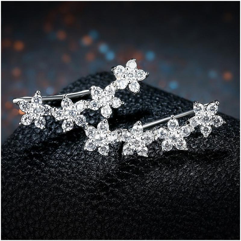 E067 Silver Earrings 925纯银耳环日韩耳钉女气质长款简约防过敏送女朋友七夕情人节礼物