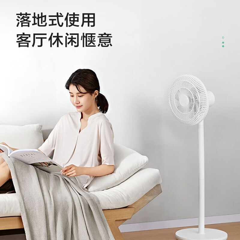 艾美特(AIRMATE)落地扇 五叶风扇立式 多段升降 广角送风 两档调风 时机械大风力风扇 落地扇 LPF07