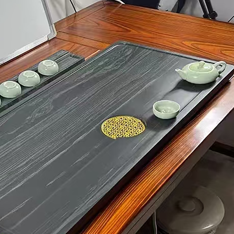 方然绿纹石茶盘90*40高清大图