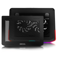九州风神(DEEPCOOL) N80笔记本散热器 笔记本电脑支架 散热垫(RGB/适用于游戏本/超薄本)大风量