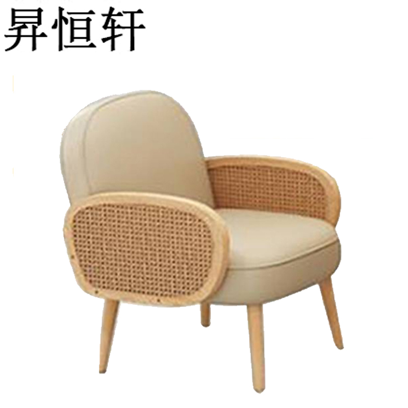 昇恒轩 皮质休闲单人双人沙发长桌方桌套装 SHX-123 套(单人沙发 630*700*750mm)高清大图