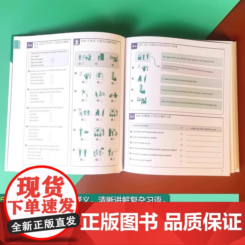 DK英语习语1500副图片1000个实用英语习语54个日常话题清晰讲解复杂习语新视觉人人学英语语法全解知识小学初中高中考高清大图