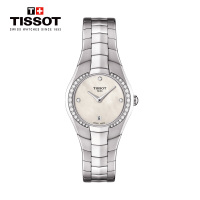 [低至5折]天梭(TISSOT)瑞士手表 T-LADY系列钢带女士石英表T096.009.61.116.00