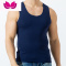 七斓男士无痕背心吸汗宽肩运动健身宽松无袖跨栏打底衫夏季潮内穿