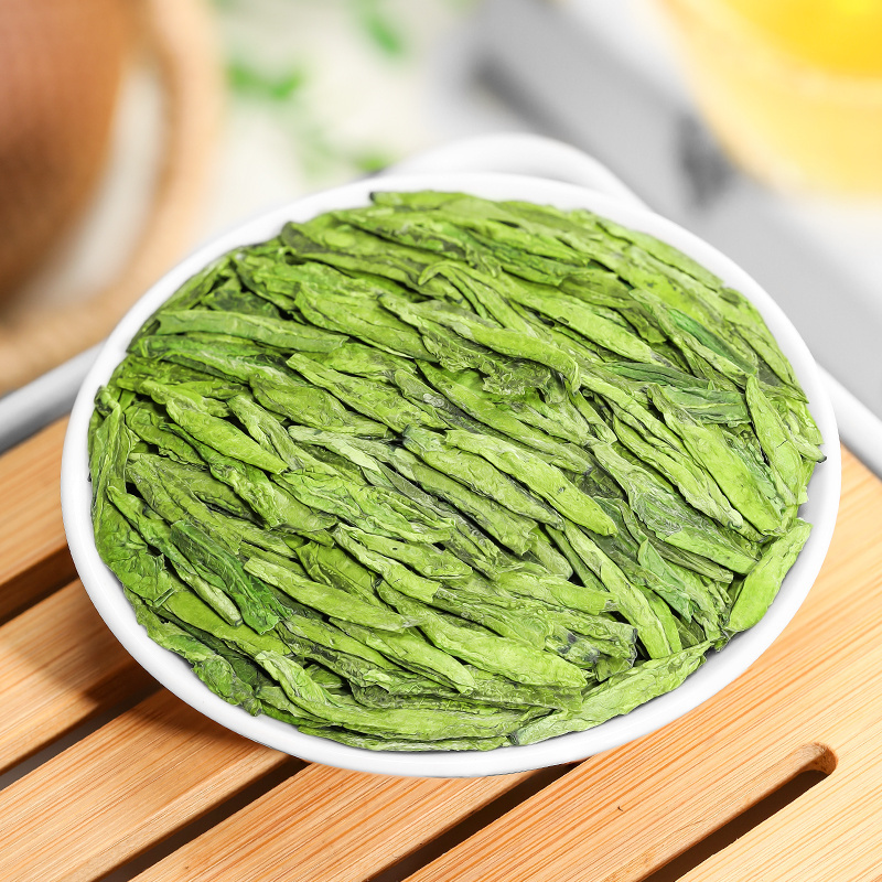 茗日红 龙井绿茶 新茶上市 明前豆香型龙井茶叶 散装罐装250g