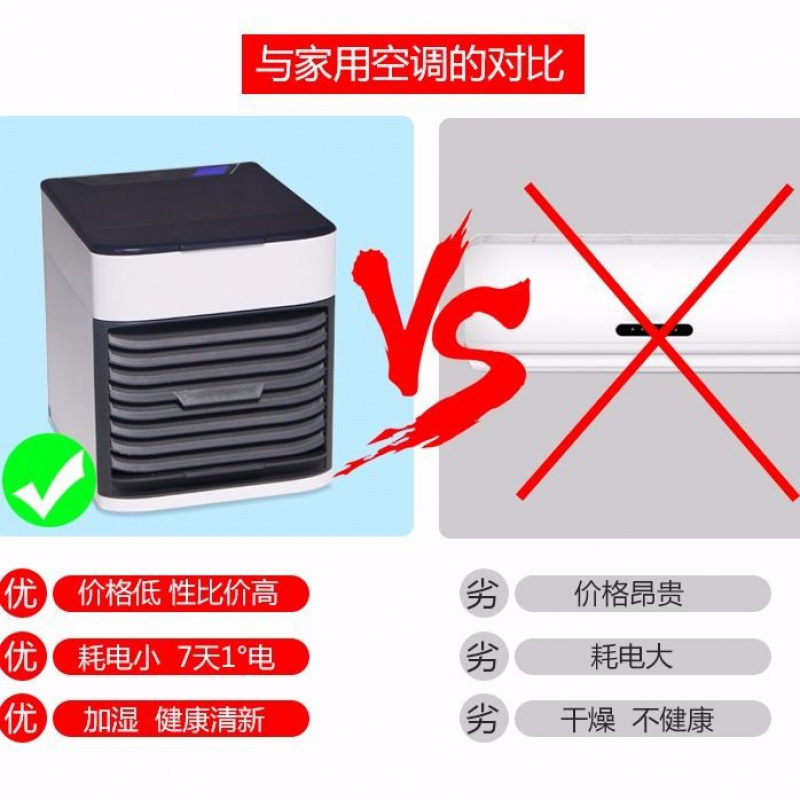 迷你小空调扇制冷卧室usb电风扇宿舍学生水冷空调扇
