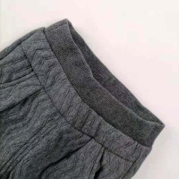 安笛贝乐女童针织长裤空气层休闲裤春秋款长裤灰色80-120cm