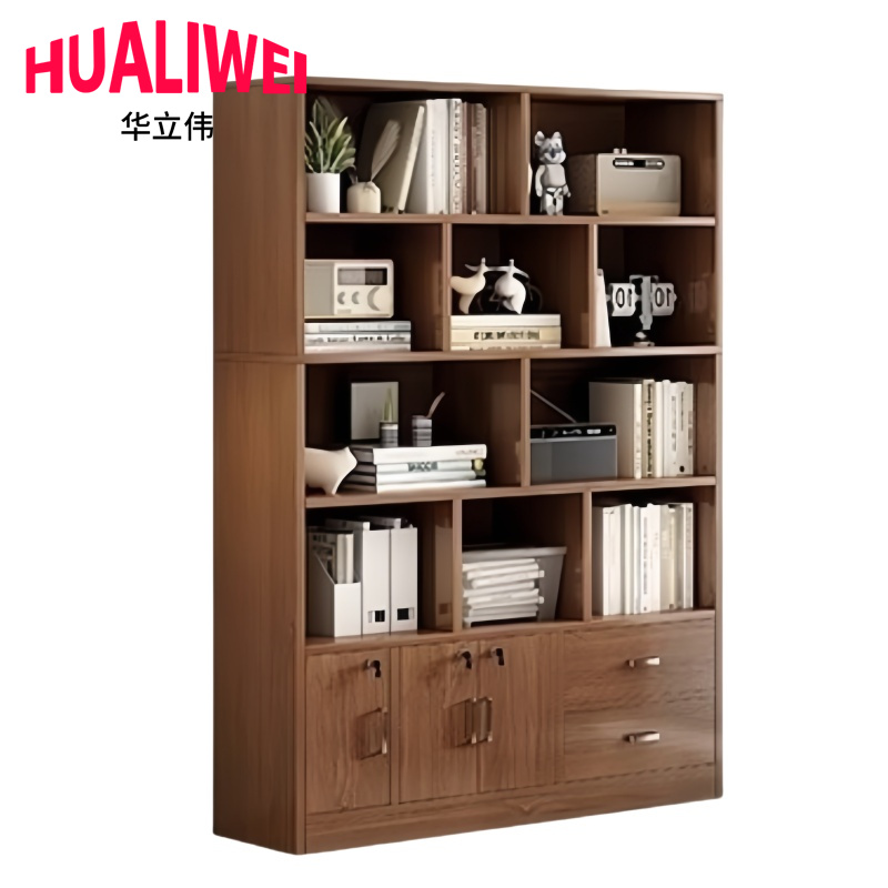 华立伟木质书柜 高180cm 台高清大图