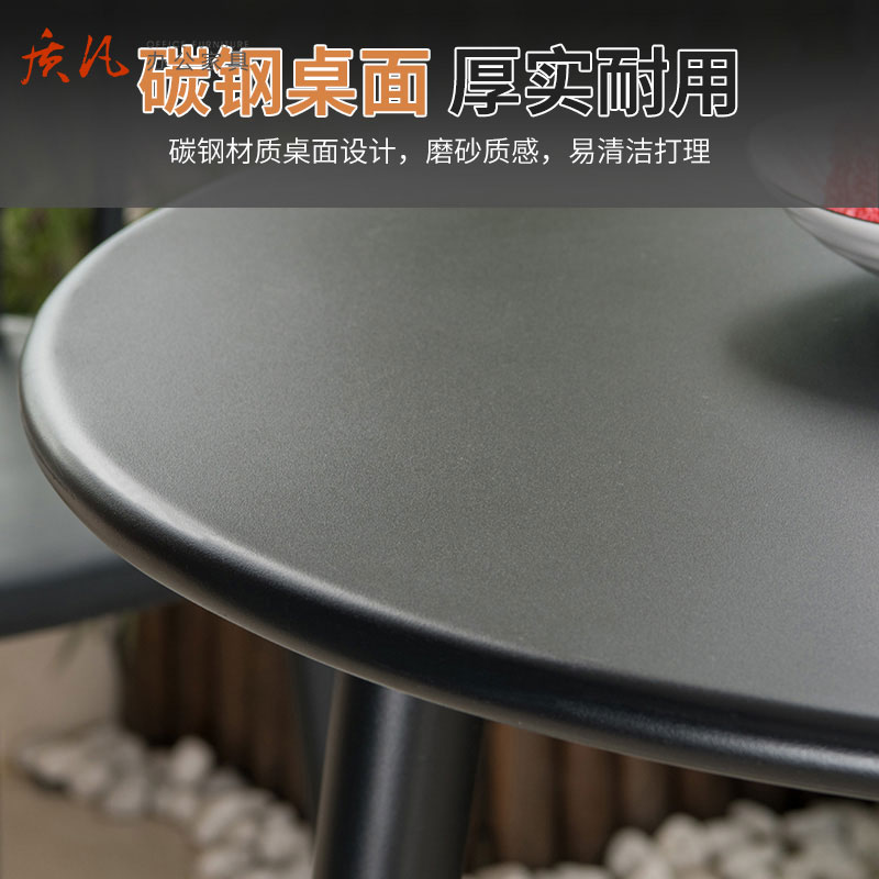 质凡户外休闲桌椅休闲洽谈桌椅 直径60茶几高清大图