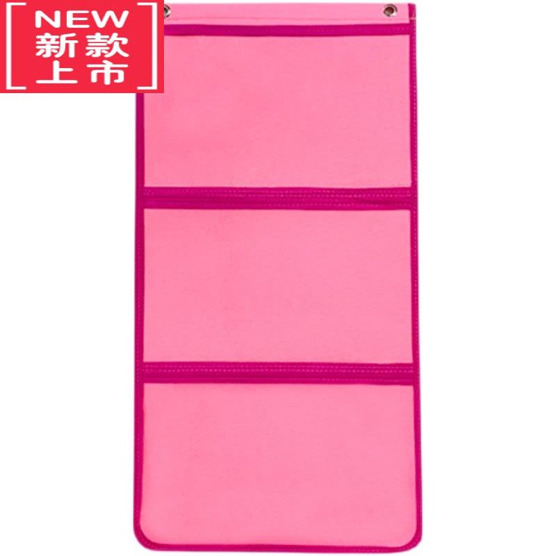 可莉允幼儿园作品展示挂袋绘画美术作品收纳袋透明图书绘本收纳袋墙挂式图片