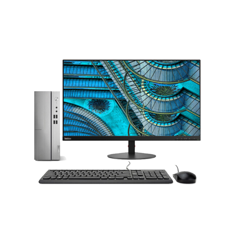 联想(Lenovo)天逸510s商用台式电脑 27寸显示器(i5-9400 8G 512G 固态硬盘)