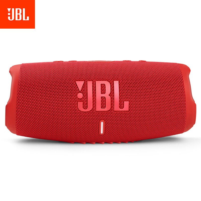 JBL CHARGE5 音乐冲击波五代 便携式蓝牙音箱+低音炮 户外防水防尘音箱桌面音响 增强版赛道扬声器 红色高清大图